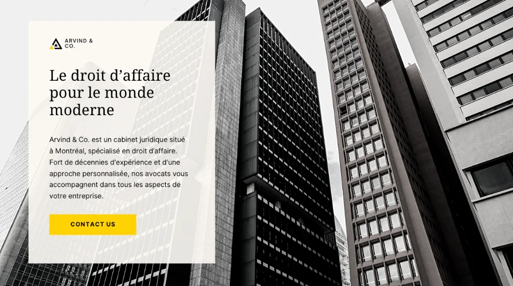 Exemple d’annonce — services professionnels
